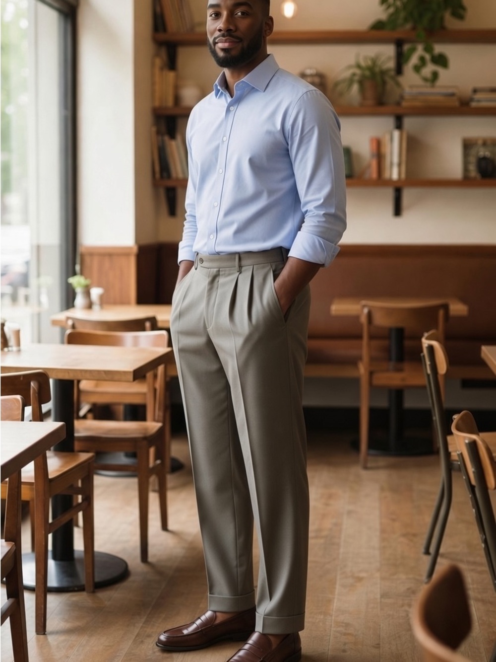 Lauren Ralph Lauren Pants Men’s 34x32 Gray 120s Cashmere Wool Dress Slacks Italy